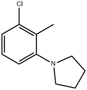 1-(3-Chloro-2-methylphenyl)pyrrolidine Struktur