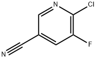 6-chloro-5-fluoropyridin-3-carbonitrile Struktur