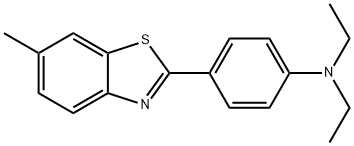 N,N-diethyl-4-(6-methylbenzothiazol-2-yl)aniline Struktur