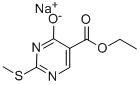 sodium 5-(ethoxycarbonyl)-2-(methylthio)pyrimidin-4-olate Struktur