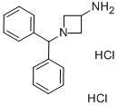 1-(Diphenylmethyl)-3-azetidinamine dihydrochloride Struktur