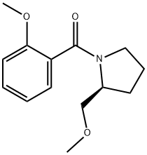 (S)-(-)-1-(2-METHOXYBENZOYL)-2-(METHOXYMETHYL)PYRROLIDINE Struktur