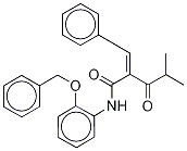 N-2-Benzyloxyphenyl α-Benzilidene-d5 Isobutyrylacetamide Struktur