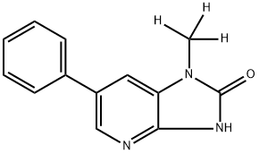 2-Hydroxy-1-methyl-6-phenylimidazo(4,5-b)pyridine-d3 Struktur