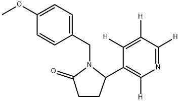 N-(4-Methoxybenzyl)cotinine-d4 Struktur