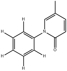 5-Methyl-N-phenyl-2-1H-pyridone-d5 ( Pirfenidone-d5 ) Struktur