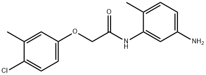 N-(5-Amino-2-methylphenyl)-2-(4-chloro-3-methylphenoxy)acetamide Struktur