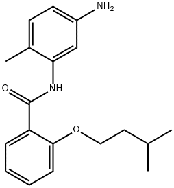 N-(5-Amino-2-methylphenyl)-2-(isopentyloxy)-benzamide Struktur