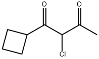 2-Chloro-1-cyclobutylbutane-1,3-dione Struktur