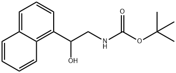 1,1-DIMETHYLETHYL [2-HYDROXY-2-(1-NAPHTHALENYL)ETHYL]CARBAMATE Struktur