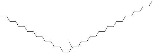 N-hexadecyl-N-methyl-octadecan-1-amine Struktur