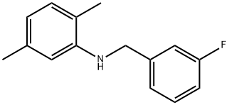 N-(3-Fluorobenzyl)-2,5-diMethylaniline, 97% Struktur