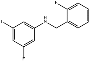 3,5-Difluoro-N-(2-fluorobenzyl)aniline, 97% Struktur