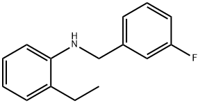 2-Ethyl-N-(3-fluorobenzyl)aniline, 97% Struktur