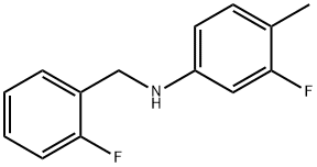 3-Fluoro-N-(2-fluorobenzyl)-4-Methylaniline, 97% Struktur