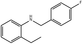 2-Ethyl-N-(4-fluorobenzyl)aniline, 97% Struktur