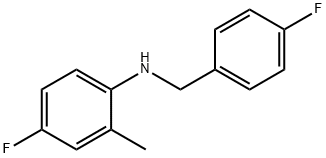 4-Fluoro-N-(4-fluorobenzyl)-2-Methylaniline, 97% Struktur