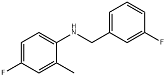 4-Fluoro-N-(3-fluorobenzyl)-2-Methylaniline, 97% Struktur