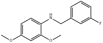 2,4-DiMethoxy-N-(3-fluorobenzyl)aniline, 97% Struktur