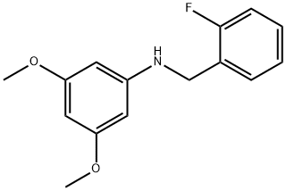 3,5-DiMethoxy-N-(2-fluorobenzyl)aniline, 97% Struktur