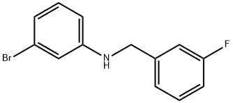 3-BroMo-N-(3-fluorobenzyl)aniline, 97% Struktur