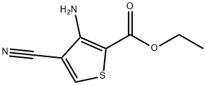 2-Thiophenecarboxylicacid,3-amino-4-cyano-,ethylester(9CI) Struktur