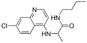 N-butyl-2-[(7-chloroquinolin-4-yl)amino]propanamide Struktur