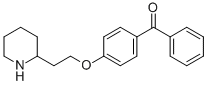 4-(2-PIPERIDYLETHOXY)BENZOPHENONE Struktur