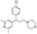 4-[3-(4-chlorophenyl)-3-(2,6-dimethylpyridin-4-yl)propyl]morpholine Struktur