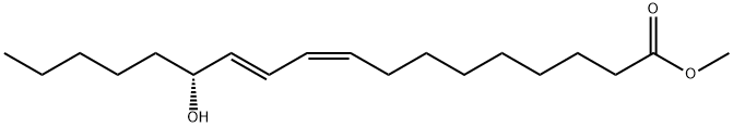 (R,9Z,11E)-13-Hydroxy-9,11-octadecadienoic acid methyl ester Struktur