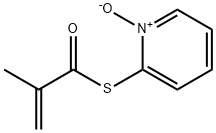 2-Propenethioicacid,2-methyl-,S-(1-oxido-2-pyridinyl)ester(9CI) Struktur