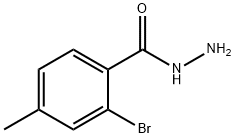 Benzoic acid, 2-bromo-4-methyl-, hydrazide Struktur