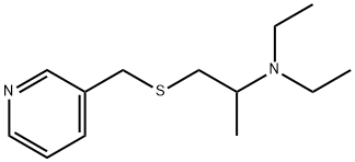 N,N-diethyl-1-(pyridin-3-ylmethylsulfanyl)propan-2-amine Struktur