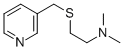 Pyridine, 3-(((2-(dimethylamino)ethyl)thio)methyl)- Struktur