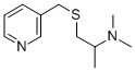 Pyridine, 3-(((2-(dimethylamino)propyl)thio)methyl)- Struktur