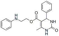 2-anilinoethyl 4-methyl-2-oxo-6-phenyl-3,6-dihydro-1H-pyrimidine-5-car boxylate Struktur