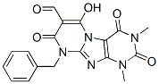 Pyrimido[2,1-f]purine-7-carboxaldehyde,  1,2,3,4,8,9-hexahydro-6-hydroxy-1,3-dimethyl-2,4,8-trioxo-9-(phenylmethyl)- Struktur