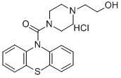 1-(2-Hydroxyethyl)-4-(phenothiazin-10-yl)carbonylpiperazine, hydrochlo ride Struktur