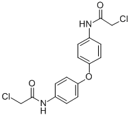 2-CHLORO-N-(4-[4-(2-CHLORO-ACETYLAMINO)-PHENOXY]-PHENYL)-ACETAMIDE Struktur