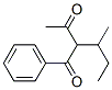 1-Phenyl-2-sec-butyl-1,3-butanedione Struktur