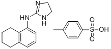 1-NAPHTHYLAMINE, 5,6,7,8-TETRAHYDRO-N-(2-IMIDAZOLIN-2-YL)-, p-TOLUENES ULFONATE Struktur