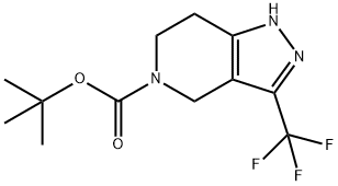 TERT-BUTYL 3-(TRIFLUOROMETHYL)-1,4,6,7-TETRAHYDRO-5H-PYRAZOLO[4,3-C]PYRIDINE-5-CARBOXYLATE Structure