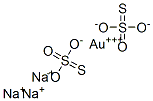 gold trisodium bis(thiosulphate)  Struktur