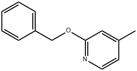 2-phenylmethyloxy-4-methylpyridine Struktur