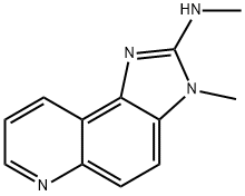 3-Methyl-2-methylaminoimidazo[4,5-F]quinoline Struktur