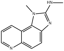 1-Methyl-2-methylaminoimidazo[4,5-F]quinoline Struktur