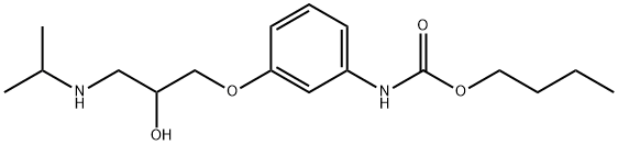 butyl N-[3-[2-hydroxy-3-(propan-2-ylamino)propoxy]phenyl]carbamate Struktur