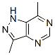 1H-Pyrazolo[4,3-d]pyrimidine, 3,7-dimethyl- (9CI) Struktur