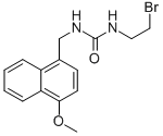 1-(2-Bromoethyl)-3-(4-methoxy-1-naphthalenemethyl)urea Struktur