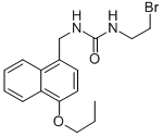 1-(2-Bromoethyl)-3-(4-propoxy-1-naphthalenemethyl)urea Struktur